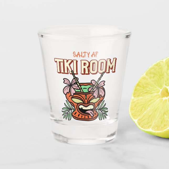 Vaso De Chupito Sala Tiki por Salty AF (Anverso)