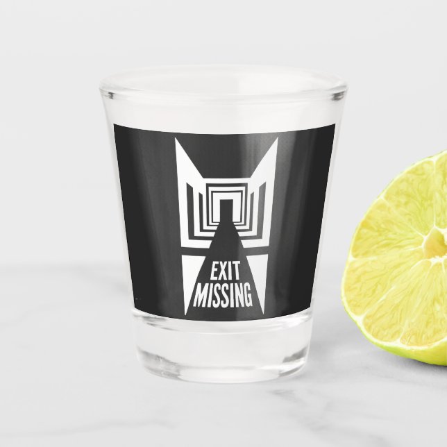 Vaso De Chupito Salir perdiendo - Glitch in Reality (Anverso)