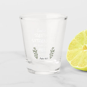 Vaso De Chupito Salmo 46:1 "Dios es nuestro refugio y fuerza"