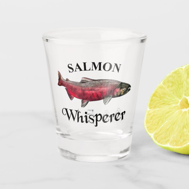 Vaso De Chupito Salmon Whisperer Light (Anverso)