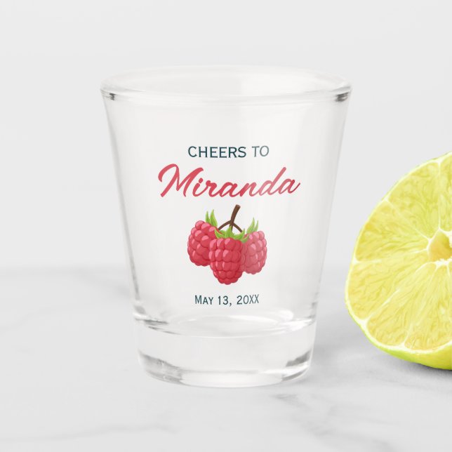 Vaso De Chupito Salud por Name Despedida de Soltera (Anverso)