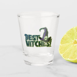 Vaso De Chupito Saludo de Pun de las mejores brujas de Halloween