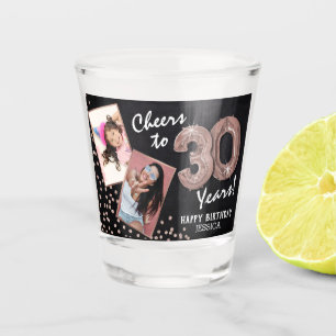 Vaso De Chupito Saludos a la foto del cumpleaños 30 de los años 2