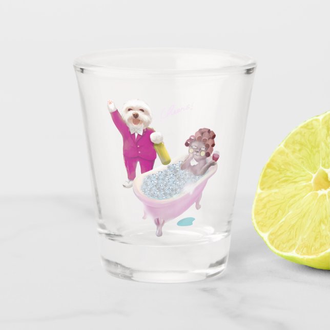 Vaso De Chupito Saludos a la relajación (Anverso)