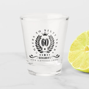 Vaso De Chupito Saludos a los sesenta años personalizados 60 cumpl