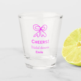 Vaso De Chupito Saludos color rosa púrpura ducha de novia agregar 