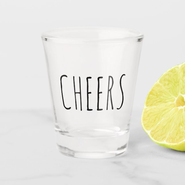 Vaso De Chupito Saludos divertidos Gift Shot Glass (Anverso)