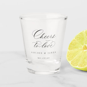 Vaso De Chupito Saludos para amar el regalo de la fiesta de la bod