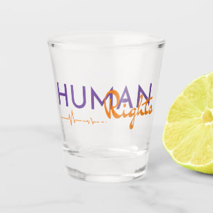 Vaso De Chupito Salvamento de los derechos humanos