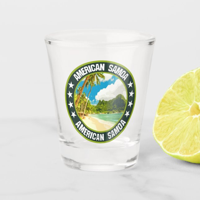 Vaso De Chupito Samoa Americana (Anverso)