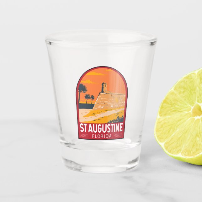 Vaso De Chupito San Agustín Florida Viaje de arte (Anverso)