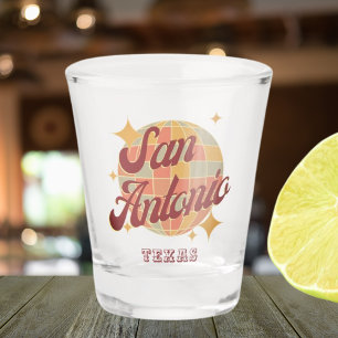 Vaso De Chupito San Antonio City Texas Retro Vintage