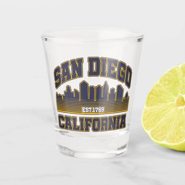 Vaso De Chupito San Diego, California (Anverso)
