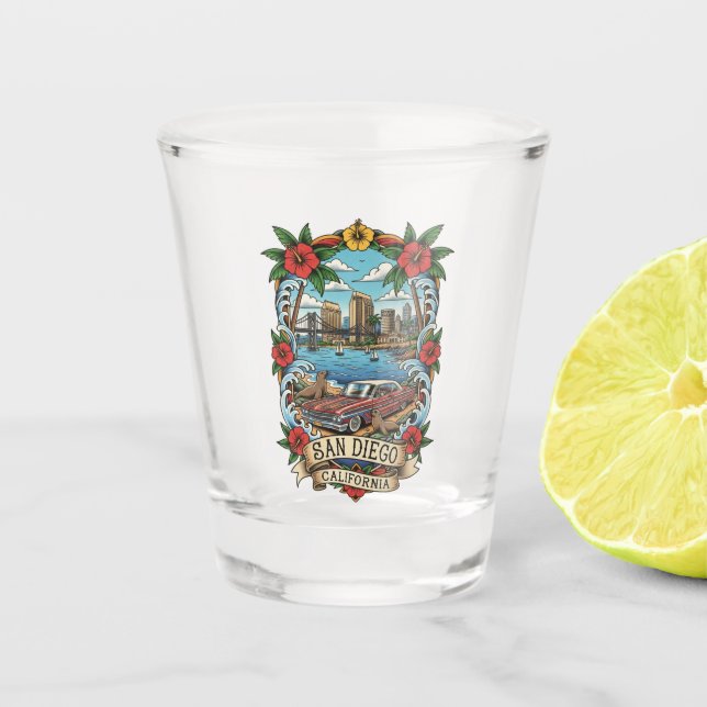 Vaso De Chupito San Diego California (Anverso)