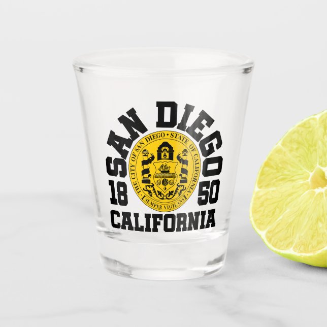Vaso De Chupito San Diego, California (Anverso)