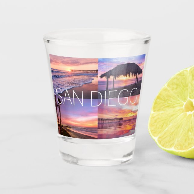 Vaso De Chupito San Diego Pacific Beach Windansea Ocean Sunset (Anverso)