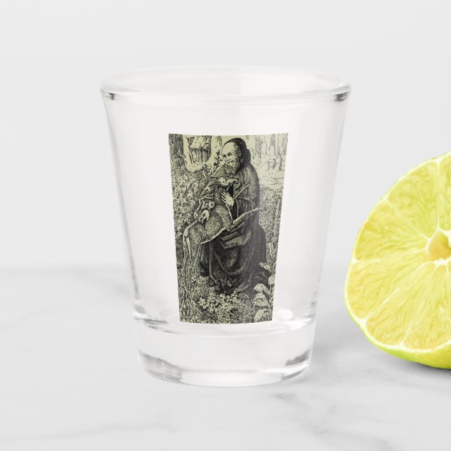 Vaso De Chupito San Egidio el Ermitaño (Anverso)