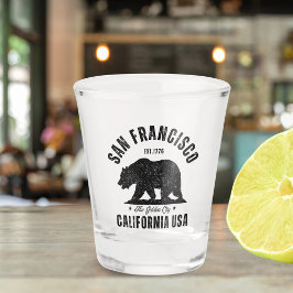 Vaso De Chupito San Francisco Retro California Travel