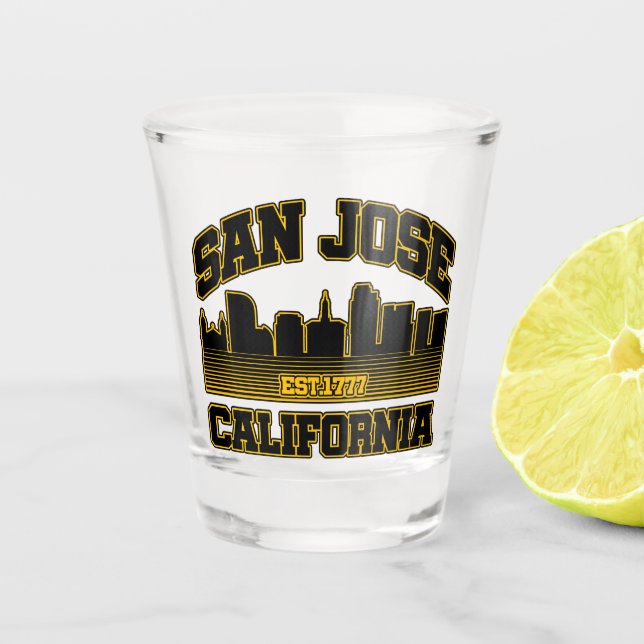 Vaso De Chupito San José, California (Anverso)