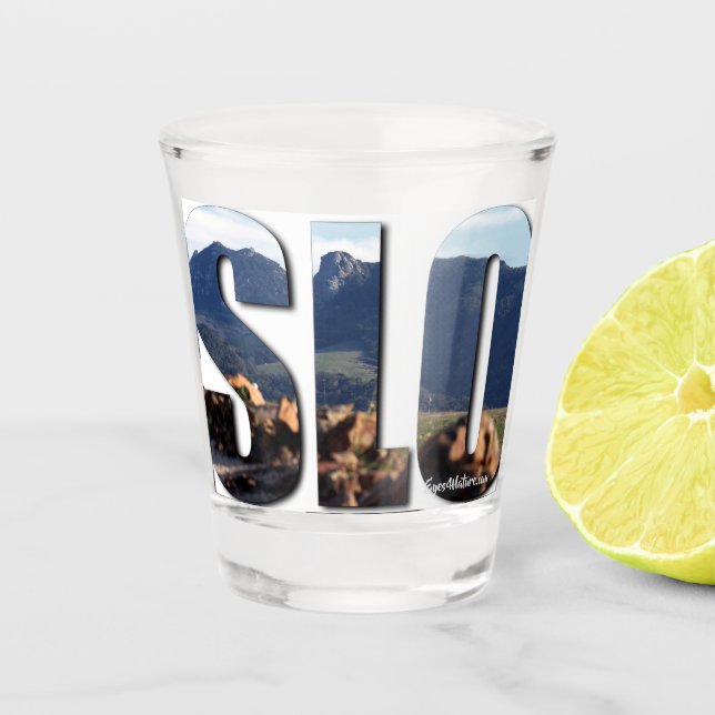 Vaso De Chupito San Luis Obispo (SLO) (Anverso)