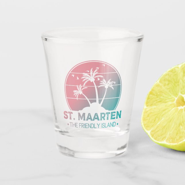 Vaso De Chupito San Martín | Gradiente Sint Martin Retro (Anverso)