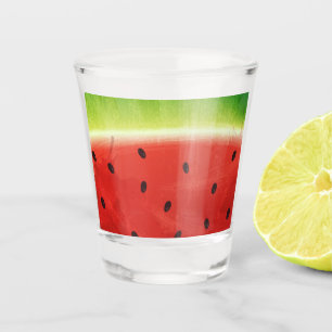 Vaso De Chupito Sandía gigante divertida rebanada de acuarela lind
