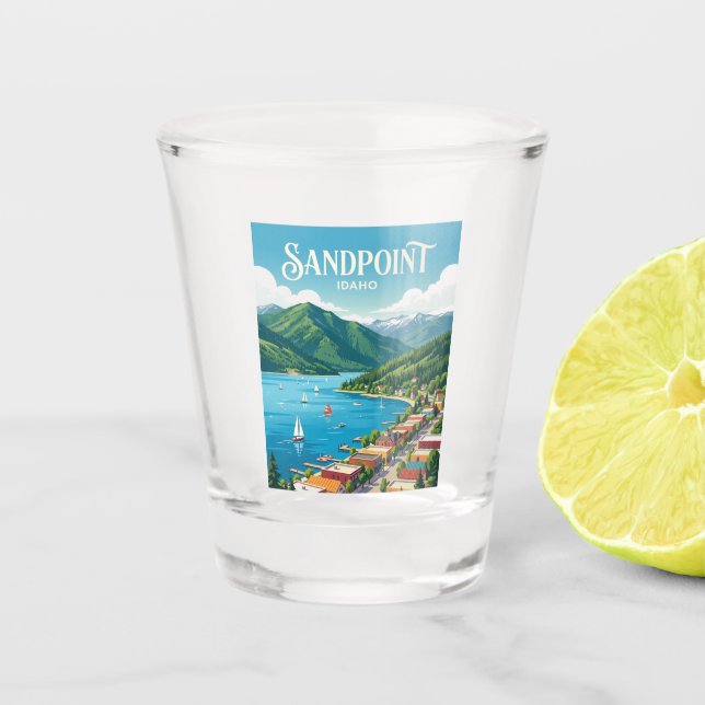 Vaso De Chupito Sandpoint Idaho (Anverso)