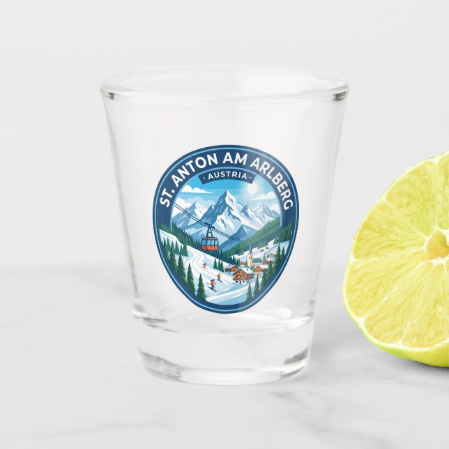 Vaso De Chupito Sankt Anton am Arlberg Austria (Anverso)