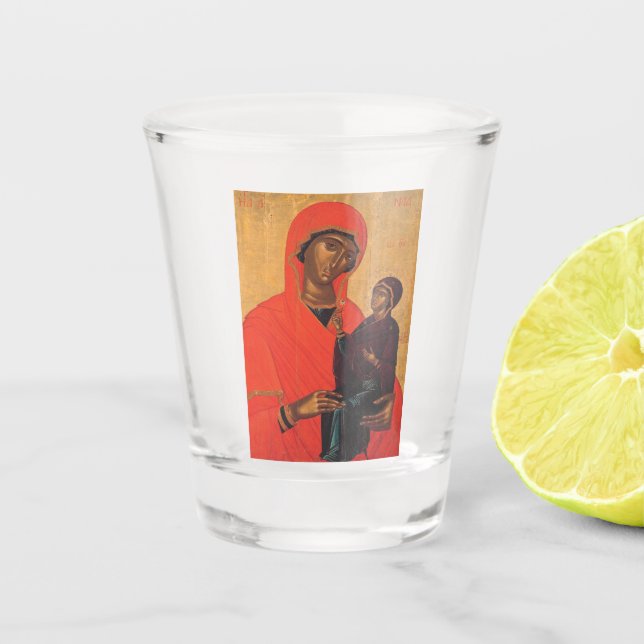 Vaso De Chupito Santa Ana con la Virgen María (Anverso)