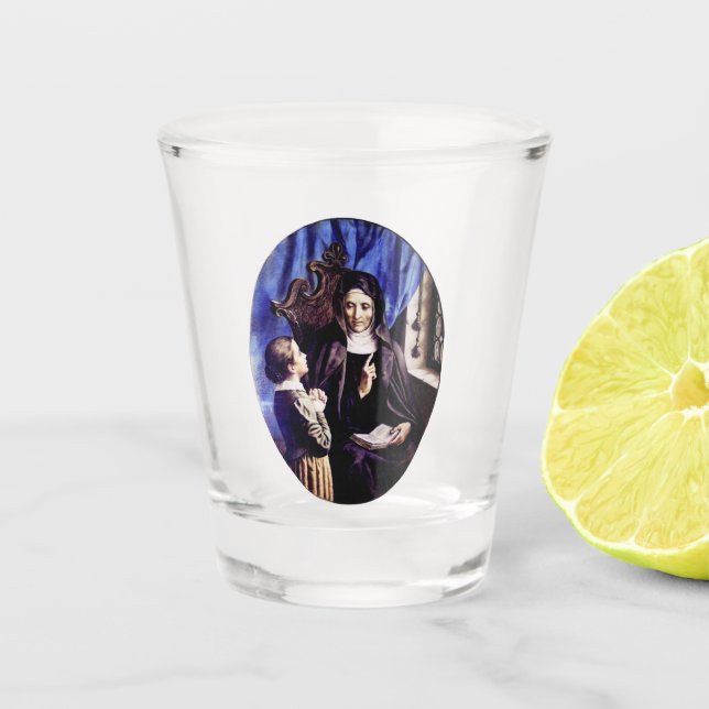 Vaso De Chupito Santa Ángela Merici Patrona de los Educadores y  (Anverso)