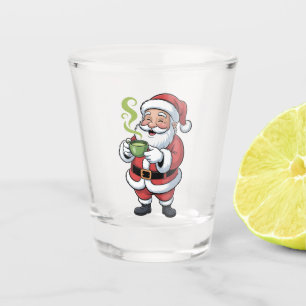 Vaso De Chupito Santa Claus sostiene Navidades de bebidas de Match