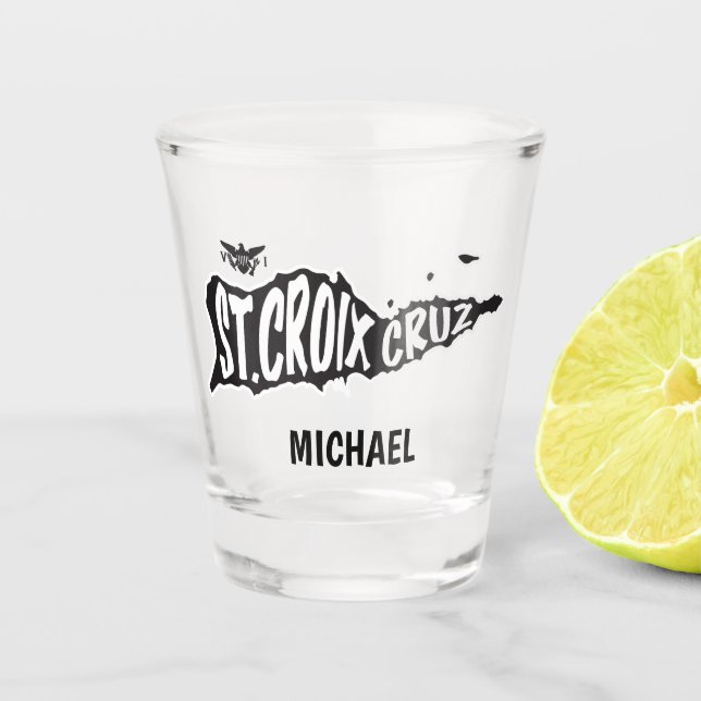 Vaso De Chupito Santa Cruz, Cruz, Islas Vírgenes Estadounidenses (Anverso)