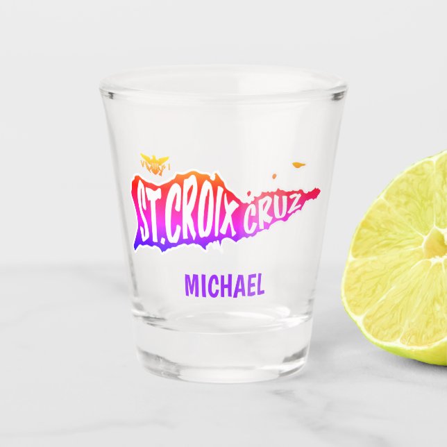 Vaso De Chupito Santa Cruz, Cruz, Islas Vírgenes Estadounidenses S (Anverso)
