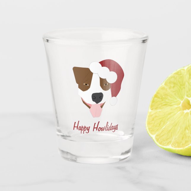 Vaso De Chupito Santa Dog - Personalizable (Anverso)
