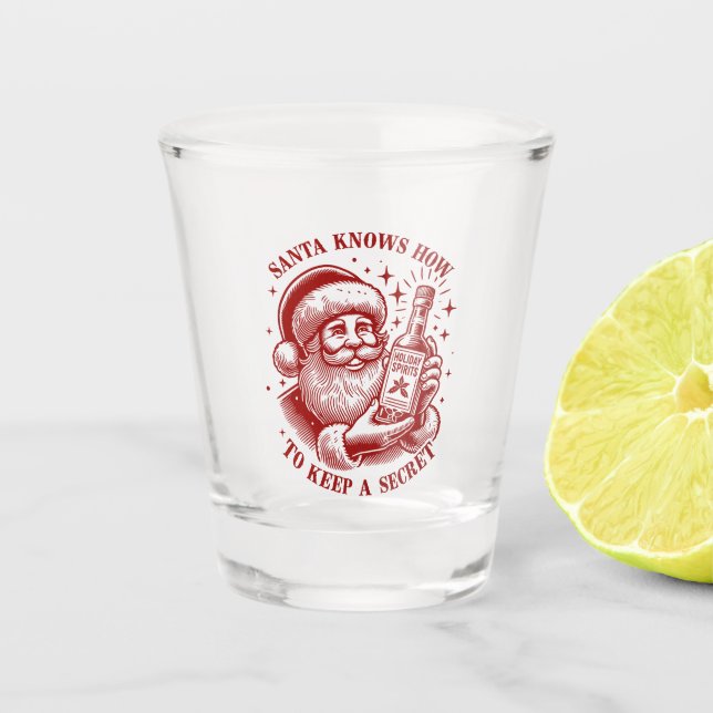 Vaso De Chupito Santa sabe como Fiesta (Anverso)