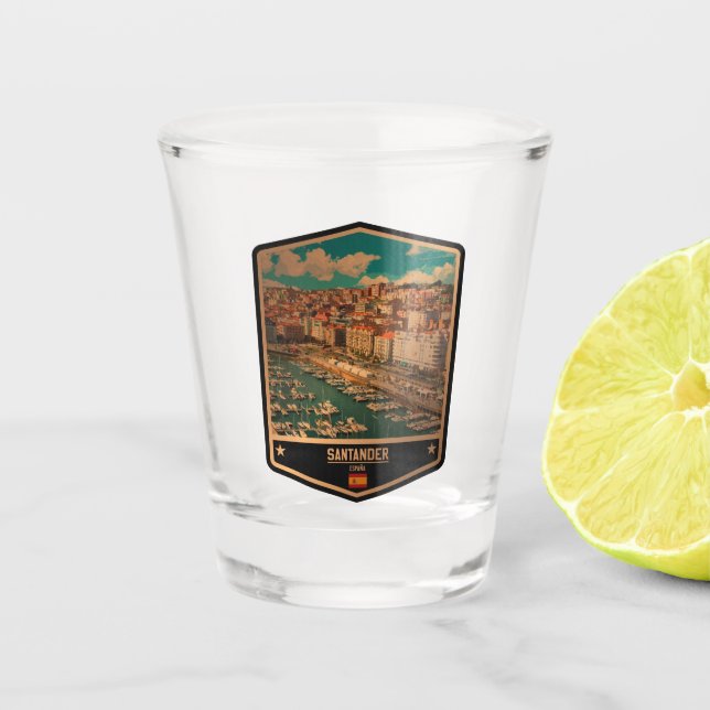 Vaso De Chupito Santander (Anverso)