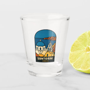 Vaso De Chupito Santorini Grecia Viajes Antiguos Orilla del Mar Re