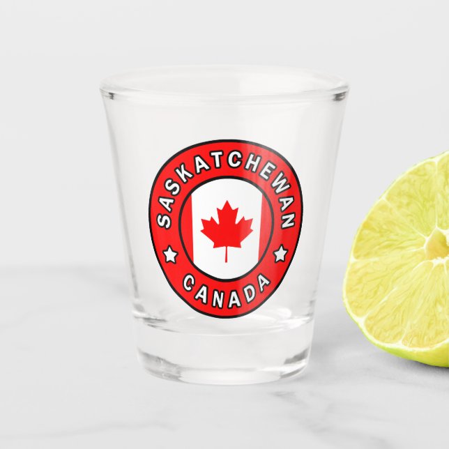 Vaso De Chupito Saskatchewan Canadá (Anverso)
