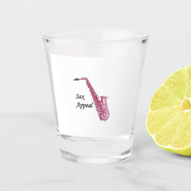 Vaso De Chupito Saxophone Shot Glass (Anverso)
