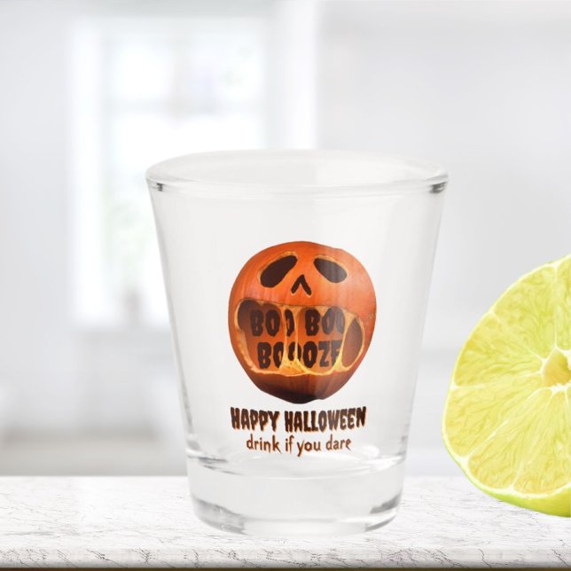 Vaso De Chupito Scary Halloween jack o'lantern fiesta bebida (Subido por el creador)