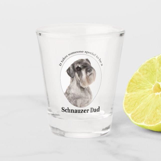Vaso De Chupito Schnauzer Dad Shot Glass (Anverso)