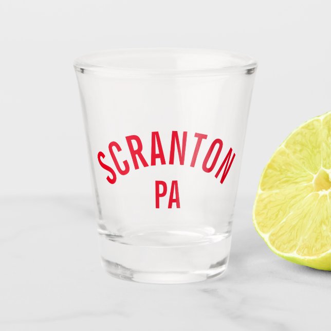 Vaso De Chupito Scranton, PA (Anverso)