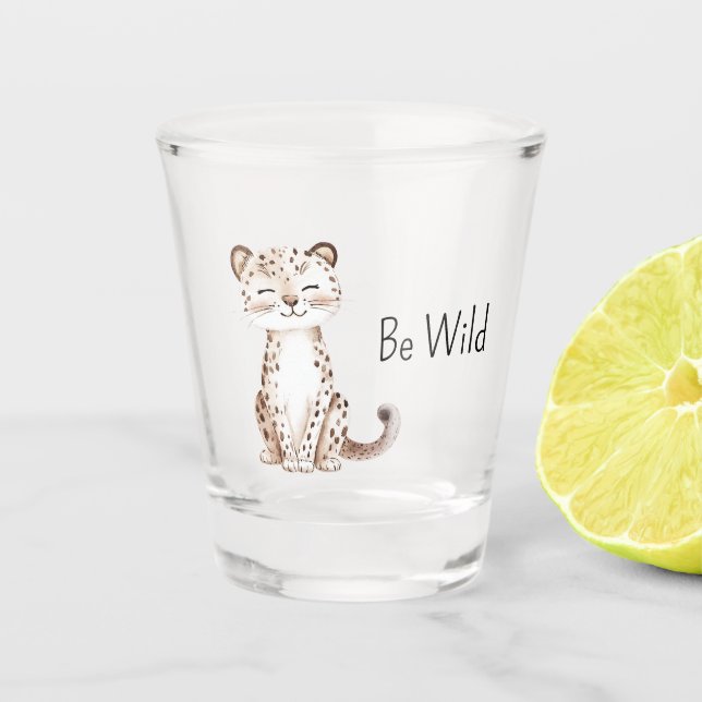 Vaso De Chupito Sé Guepardo Salvaje (Anverso)