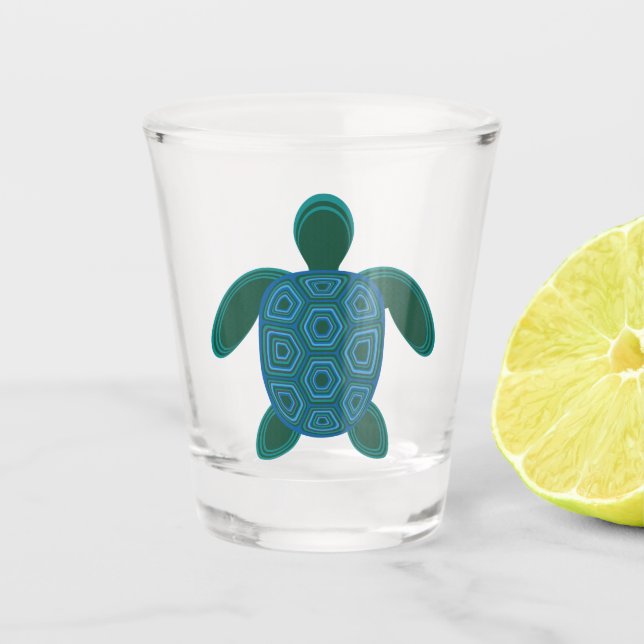 Vaso De Chupito Sea Turtle (Anverso)