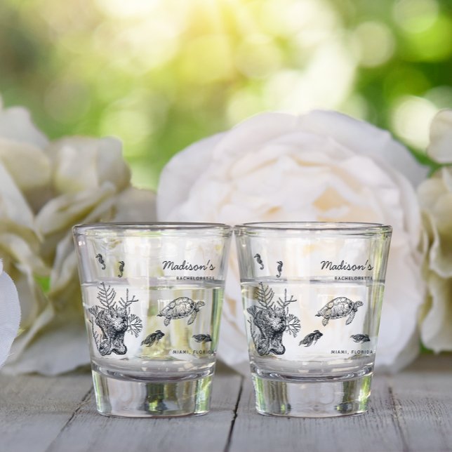 Vaso De Chupito Sealife Bachelorette Personalizado de la fiesta de (Subido por el creador)