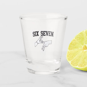 Vaso De Chupito Seis Siete Memes Viral 67 Mason Rótulo Language