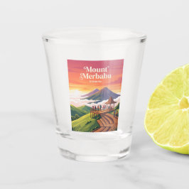 Vaso De Chupito Selasar Pagi en el Monte Merbabu Indonesia