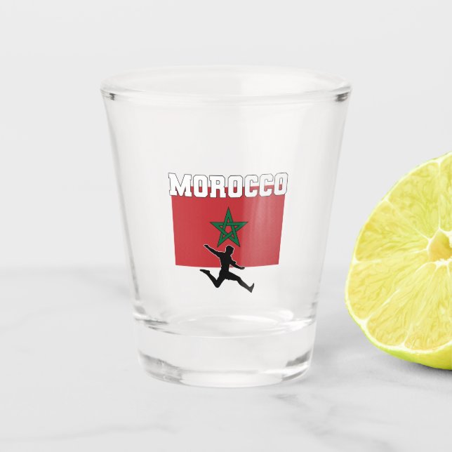 Vaso De Chupito Selección De Fútbol De Marruecos (Anverso)