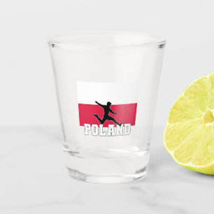 Vaso De Chupito Selección de fútbol de Polonia incendiada