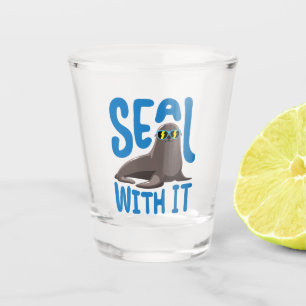 Vaso De Chupito Sella con esa fria sello con gafas de sol